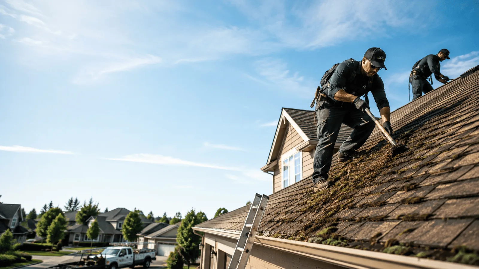 Roof Moss Removal in Congerville, IL near me
